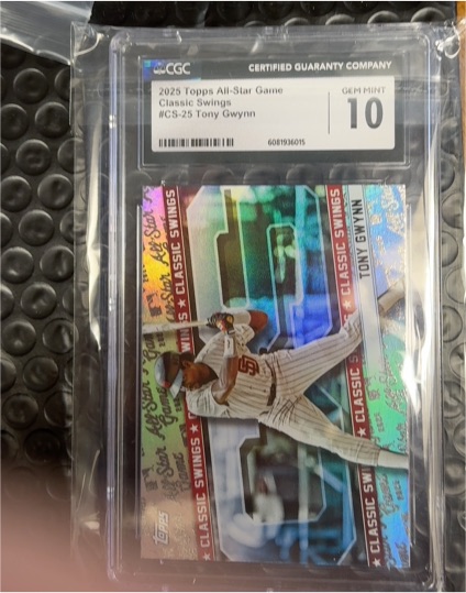 2025 Topps All-Star Game #CS-25 Tony Gwynn Classic Swings — front