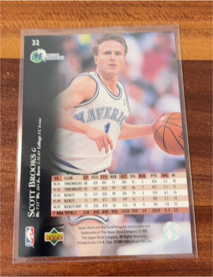 1995 Upper Deck #32 Scott Brooks — front