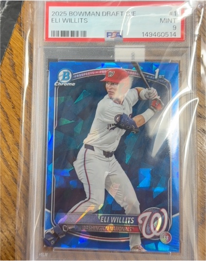2025 Bowman Chrome Draft #BDC-1 Eli Willits — front
