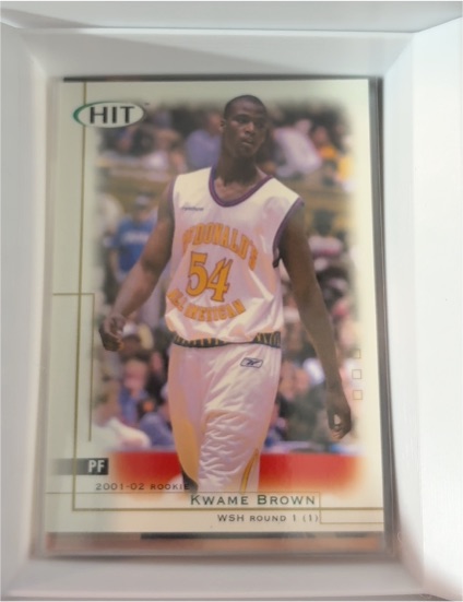 2001-02 SAGE Hit #1 Kwame Brown Rookie — front