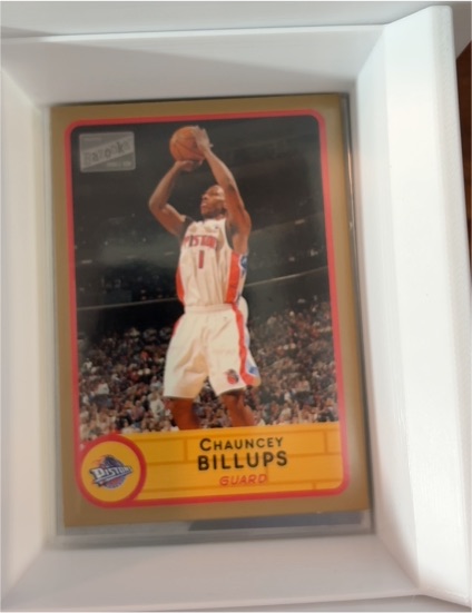 2003-04 Topps Bazooka Gold #9 Chauncey Billups — front