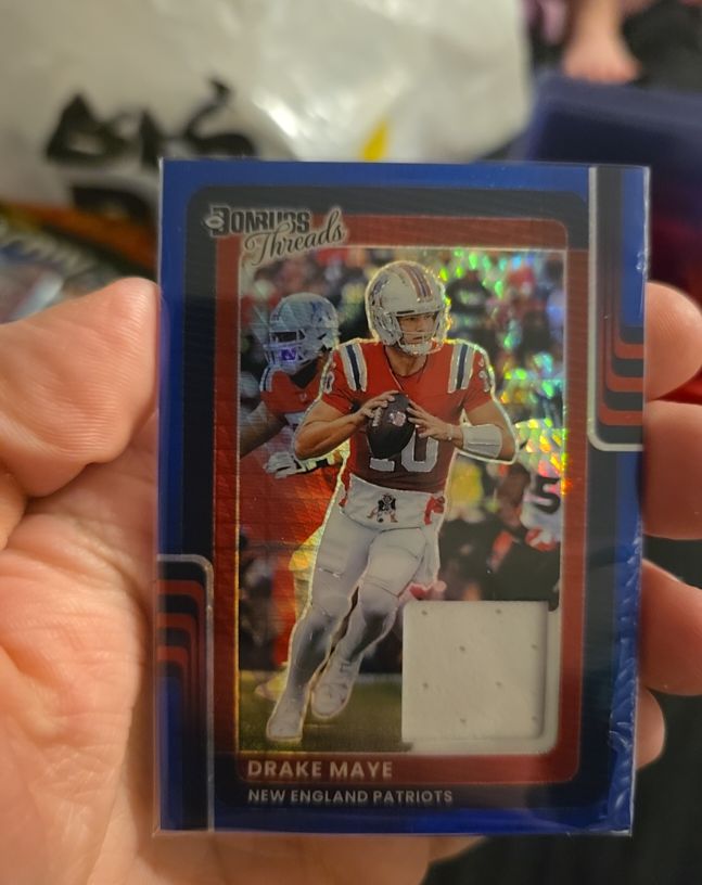 2025 Donruss Optic Threads #DTBH-DME Drake Maye — front