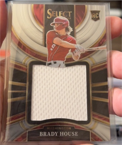 2023 Panini Select #PJS-BH Brady House Rookie Jumbo Swatch — front