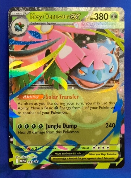 2025 Mega Evolutions Mega Venusaur ex #013 Black Star Promo — front