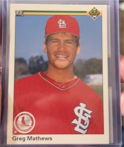 1990 Upper Deck #678 Greg Mathews — front