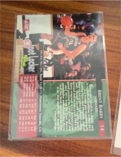 1995 Classic Rookies #14 Brent Barry — front