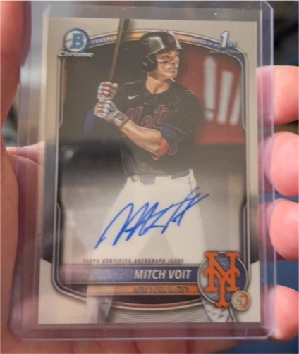 2025 Bowman Draft Chrome Prospect Autographs #CPA-MV Mitch Voit — front