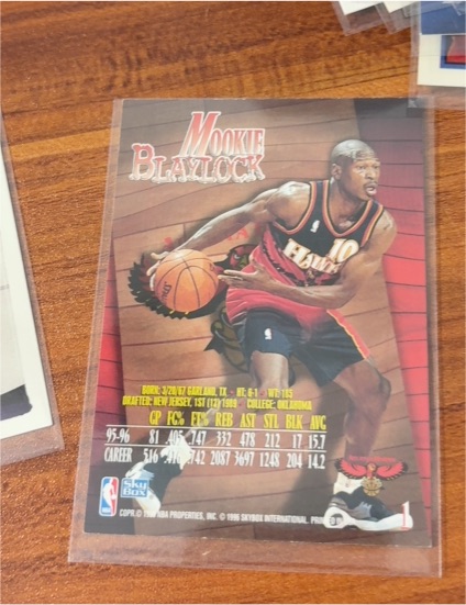 1995 SkyBox #1 Mookie Blaylock — front