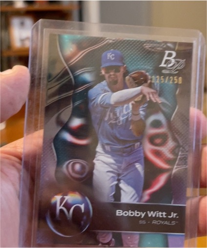 2023 Bowman Platinum #8 Bobby Witt Jr. — front