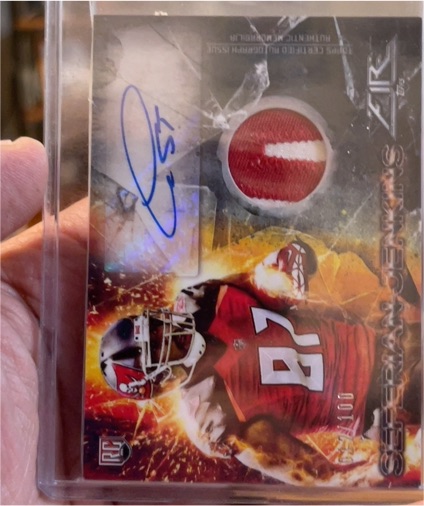 2014 Topps Fire #FRAP-ASJ Austin Seferian-Jenkins Rookie Patch Autograph — front