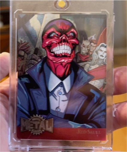 2013 Fleer Marvel Retro Metal #34 Red Skull — front