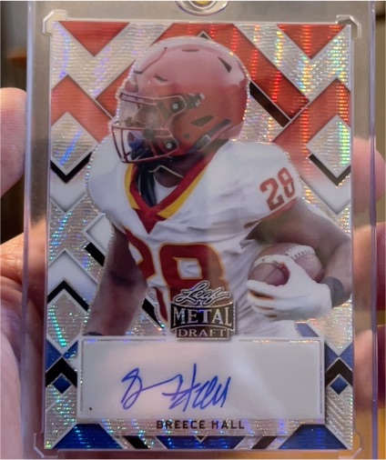 2022 Leaf Metal Draft #PA-BH1 Breece Hall — front