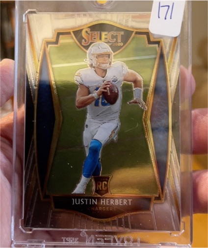 2020 Panini Select #144 Justin Herbert — front