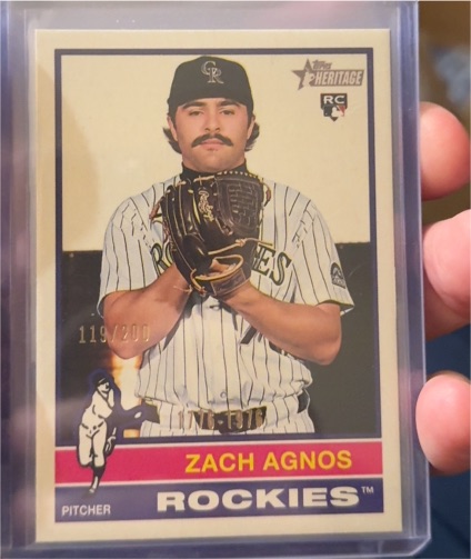 2025 Topps Heritage High Number #541 Zach Agnos — front
