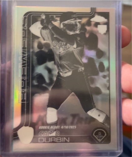 2025 Topps Chrome Update #USC82 Caleb Durbin — front