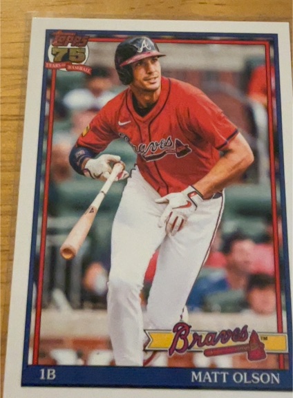 2026 Topps Series 1 #T91-53 Matt Olson Atlanta Braves — front
