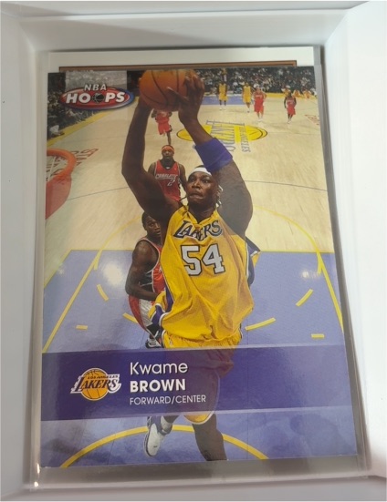2007 NBA Hoops #54 Kwame Brown — front