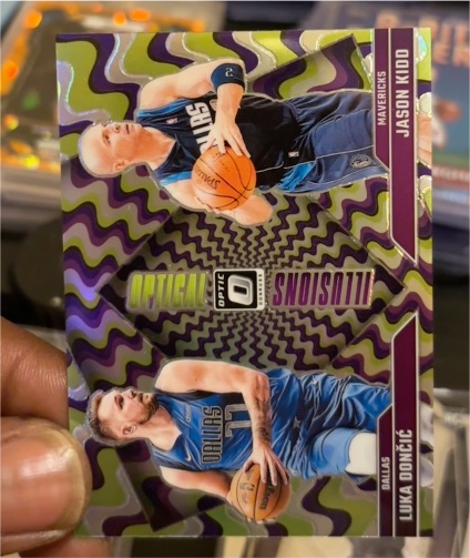 2024-25 Donruss Optic Optical Illusions #1 Luka Doncic Jason Kidd — front
