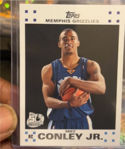 2007-08 Topps #4 Mike Conley Jr. Rookie Set Memphis Grizzlies — front