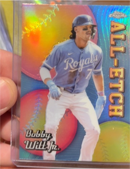 2024 Topps Chrome #CAE-25 Bobby Witt Jr. All-Etch Refractor — front