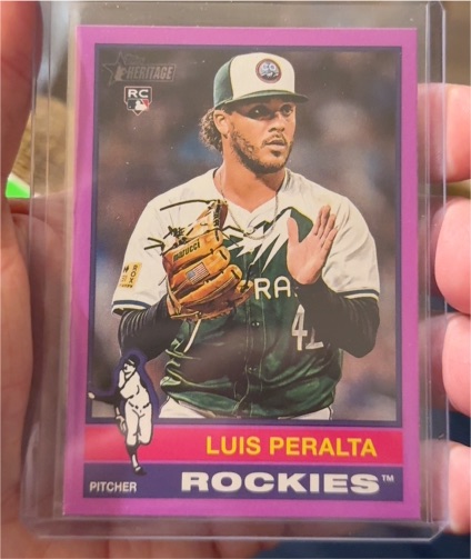 2025 Topps Heritage #176 Luis Peralta — front