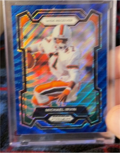 2024 Panini Prizm Draft Picks #33 Michael Irvin Blue Wave Prizm — front