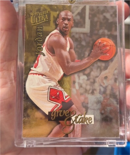 1996-97 Fleer Ultra #5 Michael Jordan Give & Take — front