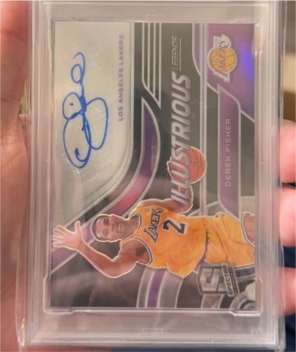 2020 Panini Spectra Illustrious Legends #IL-DFI Derek Fisher — front