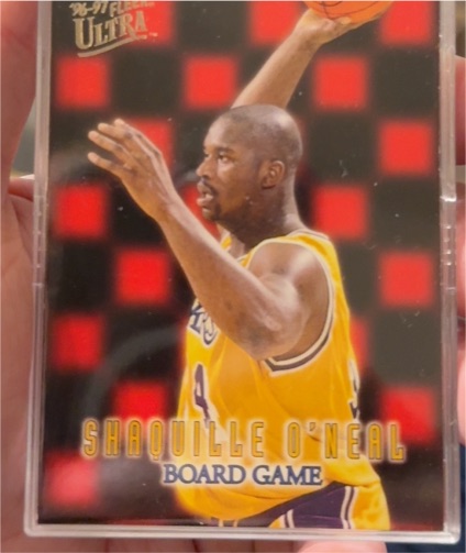 1996-97 Fleer Ultra #14 Shaquille O'Neal Board Game — front