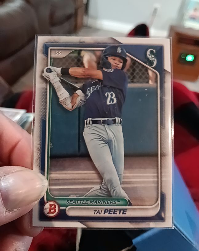 2024 Bowman Chrome Prospects #BCP-9 Tai Peete — front