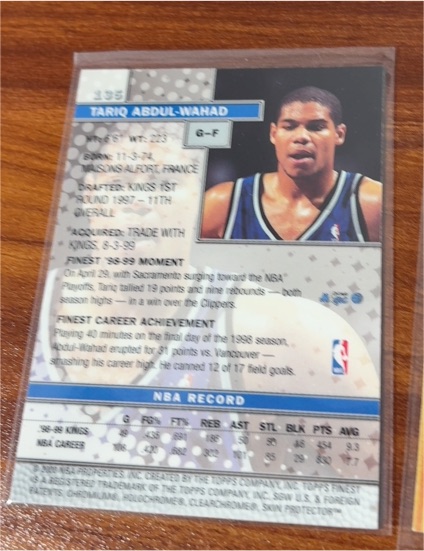 1997-98 NBA Hoops #192 Tariq Abdul-Wahad — front