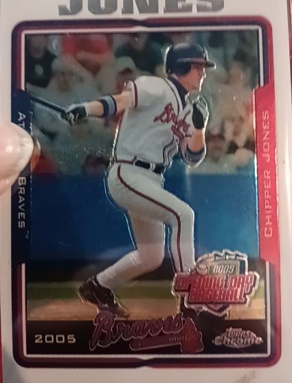 2005 Topps Chrome Opening Day #ODC10 Chipper Jones — front