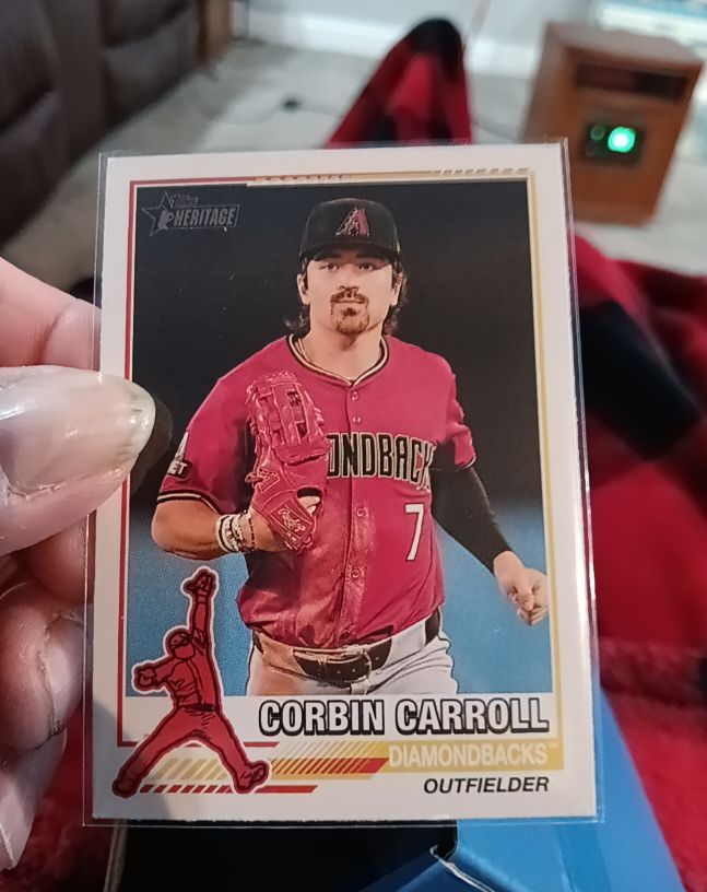2025 Topps Heritage #76R-25 Corbin Carroll — front