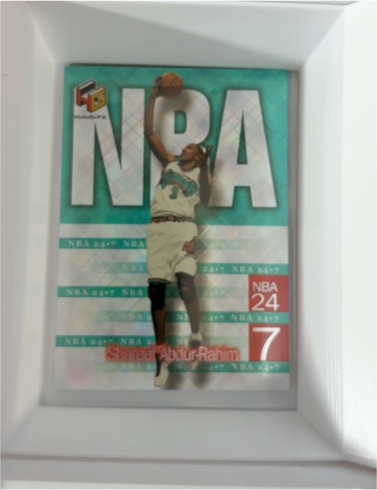 1999 Upper Deck HoloGrFX NBA 24-7 #N6 Shareef Abdur-Rahim — front