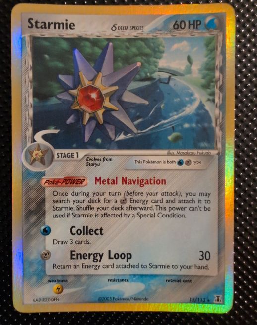 2005 Pokemon EX Delta Species #15 Starmie — front