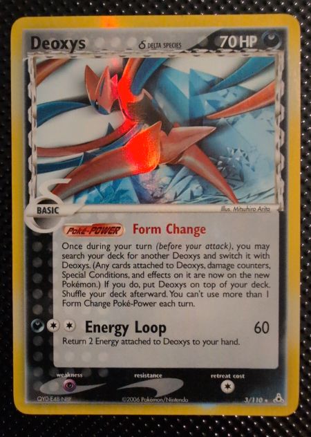 2006 Pokémon Holon Phantoms #3 Deoxys Delta Species — front