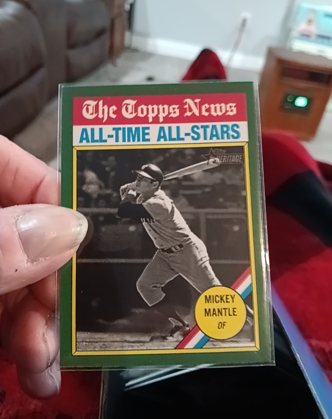 2025 Topps Heritage #349 Mickey Mantle — front
