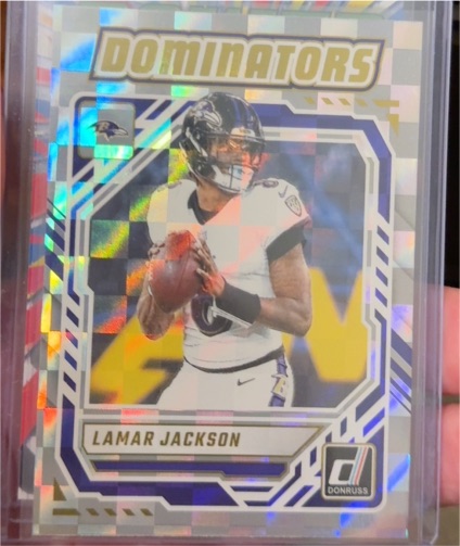 2025 Panini Donruss Dominators #DOM-LJN Lamar Jackson — front