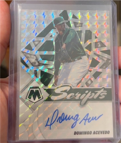 2022 Panini Mosaic #SC-DA Domingo Acevedo Scripts — front
