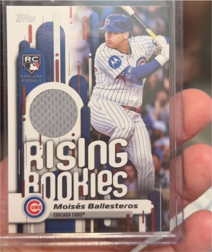2025 Topps Update #RRR-MB Moisés Ballesteros Rising Rookie Relics — front