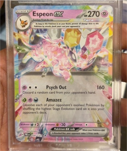 2025 Pokémon TCG Prismatic Evolutions #034 Espeon EX — front