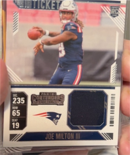 2024 Panini Contenders Rookie Ticket #RTS-JMN Joe Milton III — front
