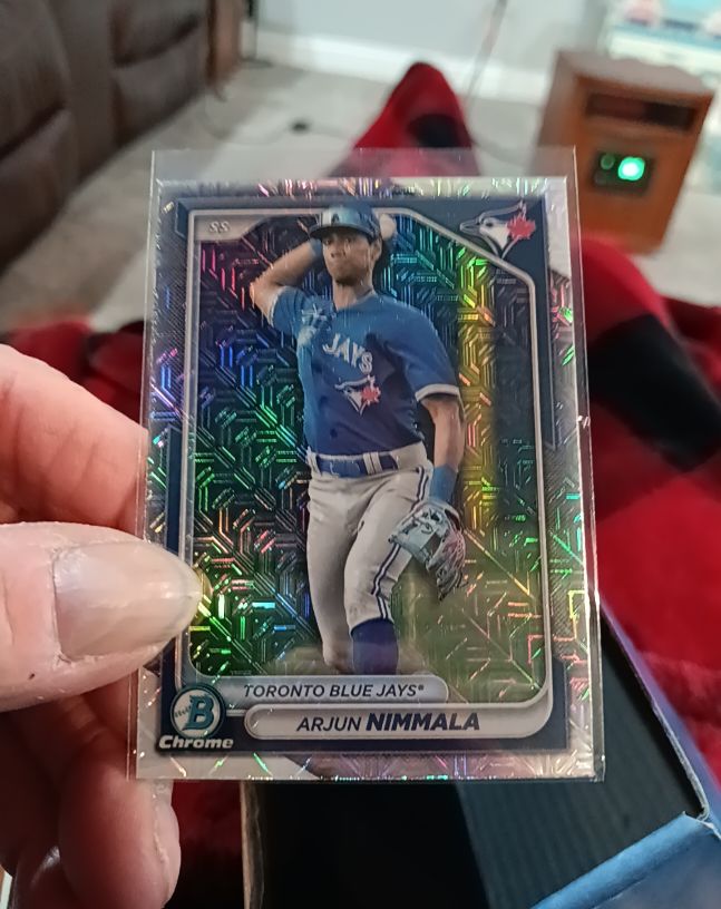2024 Bowman Chrome #BCP-199 Arjun Nimmala — front