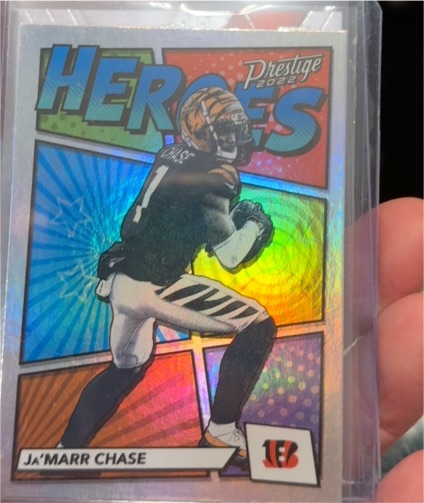 2022 Panini Prestige #H-14 Ja'Marr Chase Silver Heroes — front