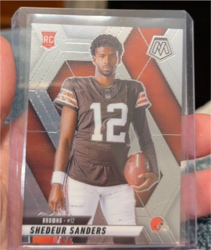 2025 Panini Mosaic #290 Shedeur Sanders Rookie Variation — front
