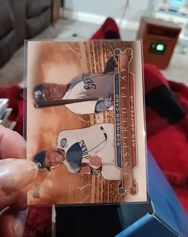 2015 Topps Inspired Play #I-2 Robinson Cano Ken Griffey Jr. — front