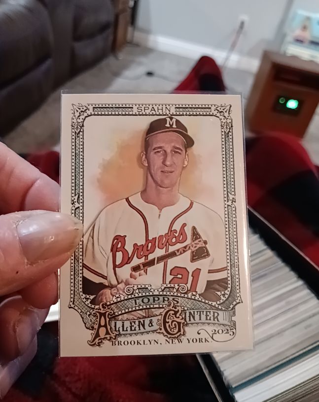 2025 Topps Allen & Ginter #33 Warren Spahn — front