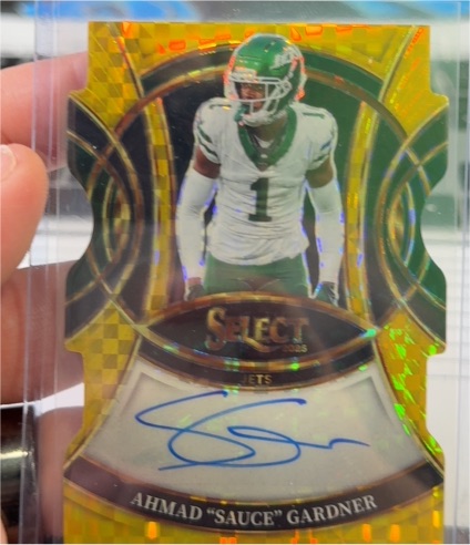 2025 Panini Select White Prizm #23/35 Ahmad "Sauce" Gardner — front