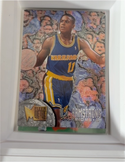 1995-96 Fleer Metal #148 B.J. Armstrong — front