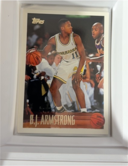 1996-97 Topps #43 B.J. Armstrong — front